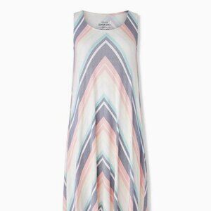 Torrid Maxi Super Soft Hi-Low Chevron Dress
